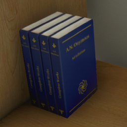Complete Works Books Stack, Short (Dark Blue)