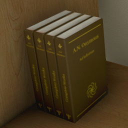 Complete Works Books Stack, Short (Brown)