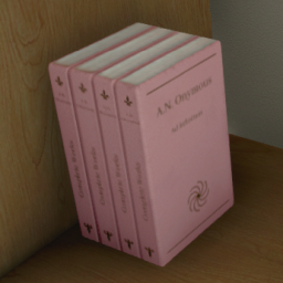 Complete Works Books Stack, Short (Pink)