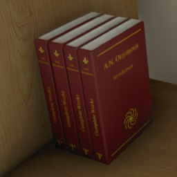 Complete Works Books Stack, Short (Red)