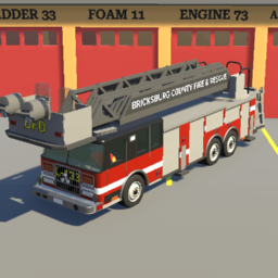Bricksburg County Ladder Truck 9133