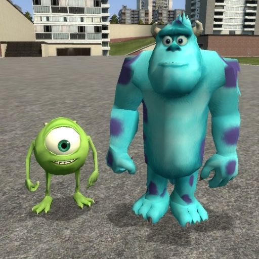 Mike Wazowski & James P. Sullivan Player Models & NPCs (Monsters University)