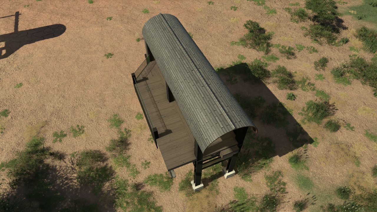 Raised Walkway E3 Long Balcony Left End (Pro-Naturalist Pack)