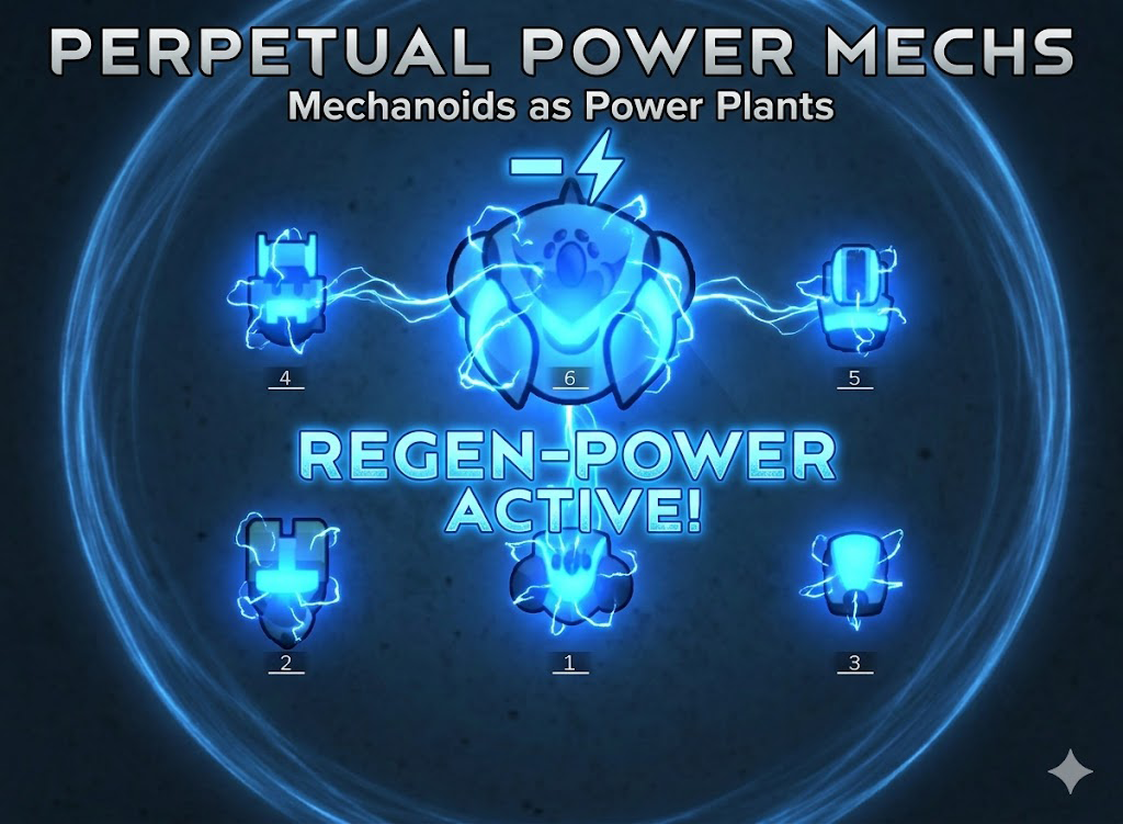 Mechanoids consume no energy