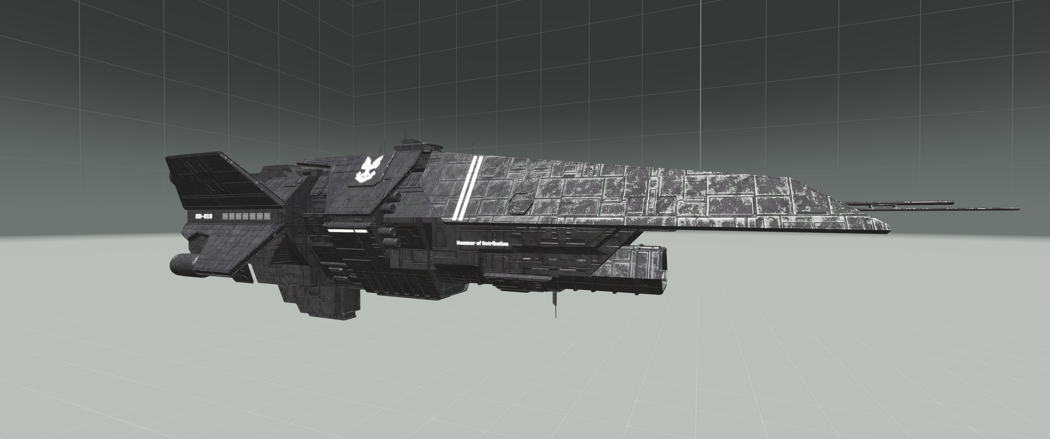 UNSC Halberd-class Destroyer (Hangar Only)
