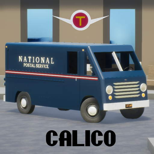 Troubadour calico step van 1948 postal