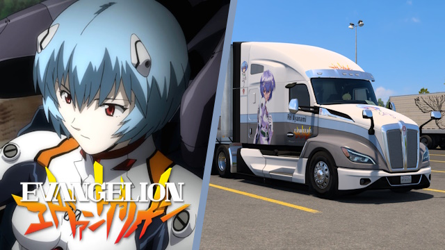 Kenworth T680 2022 Rei Ayanami - Evangelion [Combo Skin] preview
