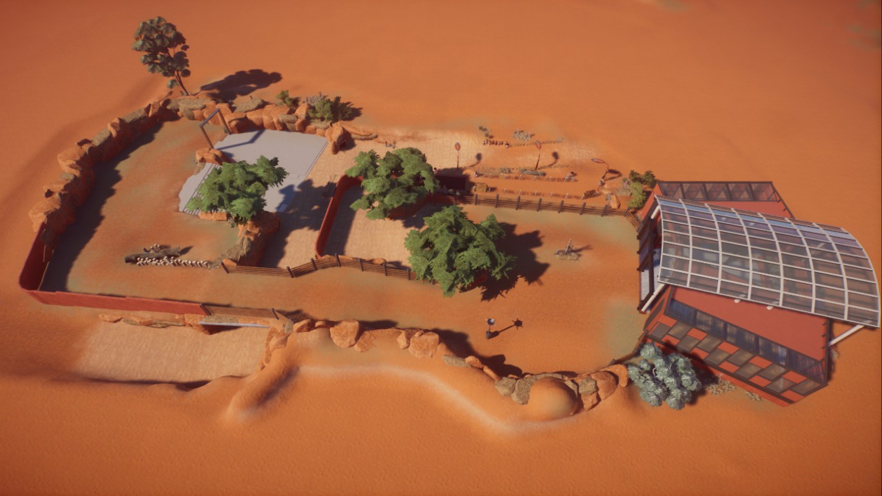 Elephant House and Habitat with bridge
