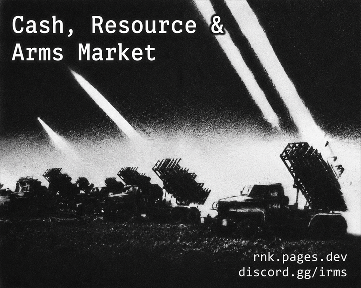 Cash, Resource & Arms Market preview