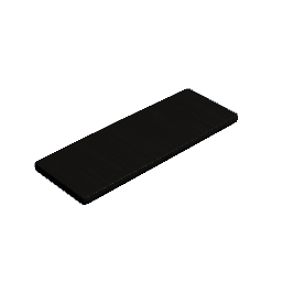 Black wooden shelf