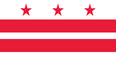 The flag of Washington D.C.