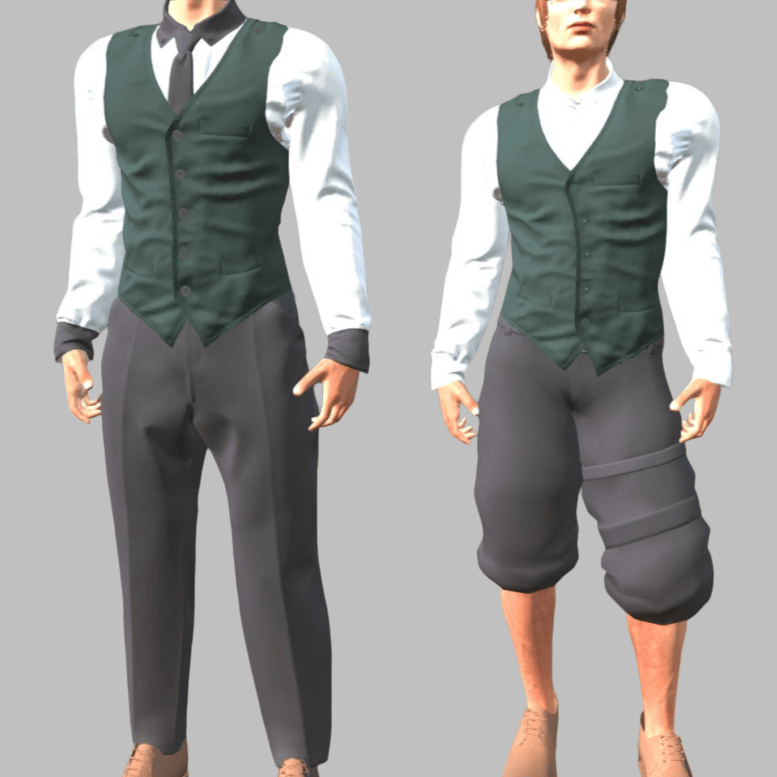 suit vest 西服背心、裤子和鞋