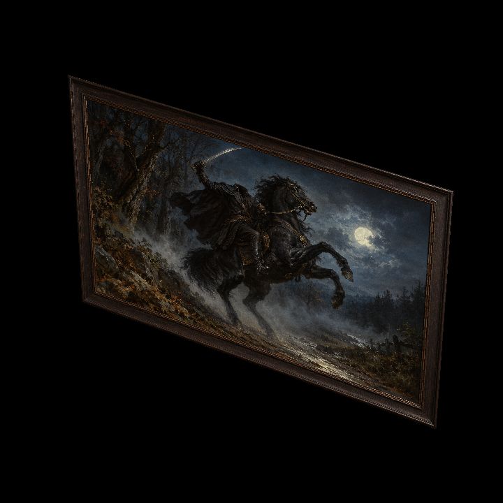 Painting, The Headless Horseman {2D}