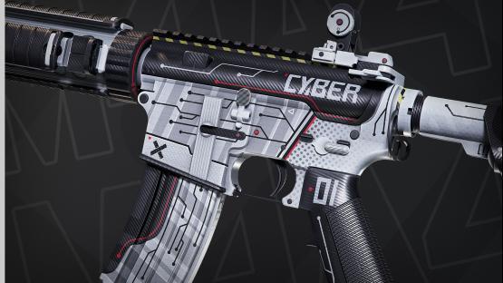 Cyber M4A4 (Fixed the  PBR range)