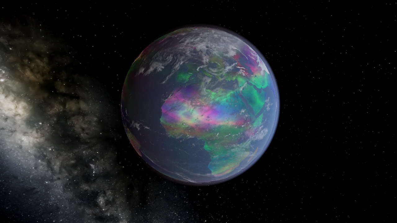 Multicoloured Earth
