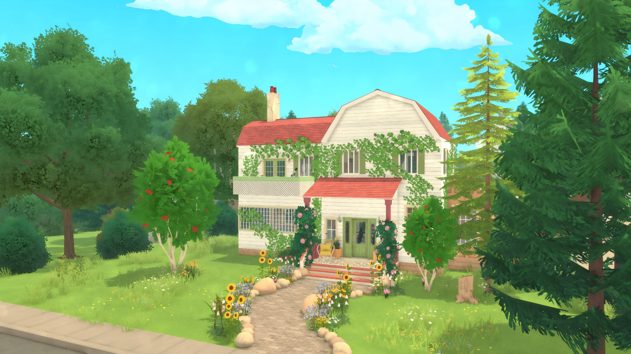 polarisu-A Little Ghibli-Style House