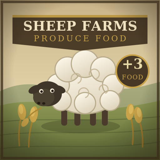 Sheep Farms Produce Food