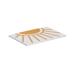 Sunshine bath mat