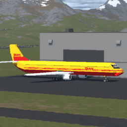 Softbody AIR LINER Boeing 757-200F DHL Yellow Livery
