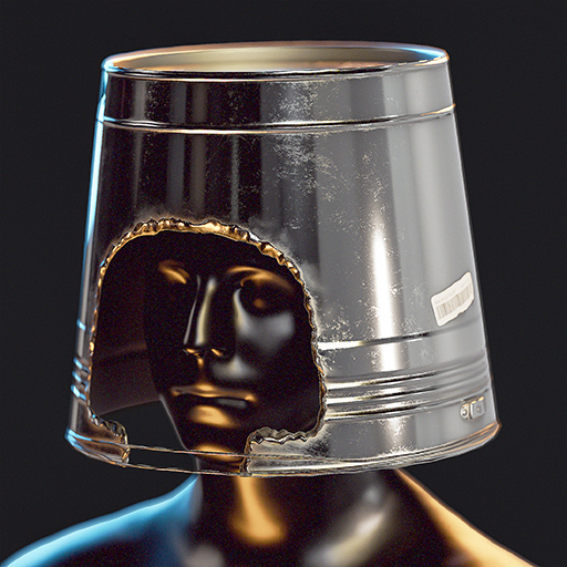 New-Bucket Helmet (Chrome)