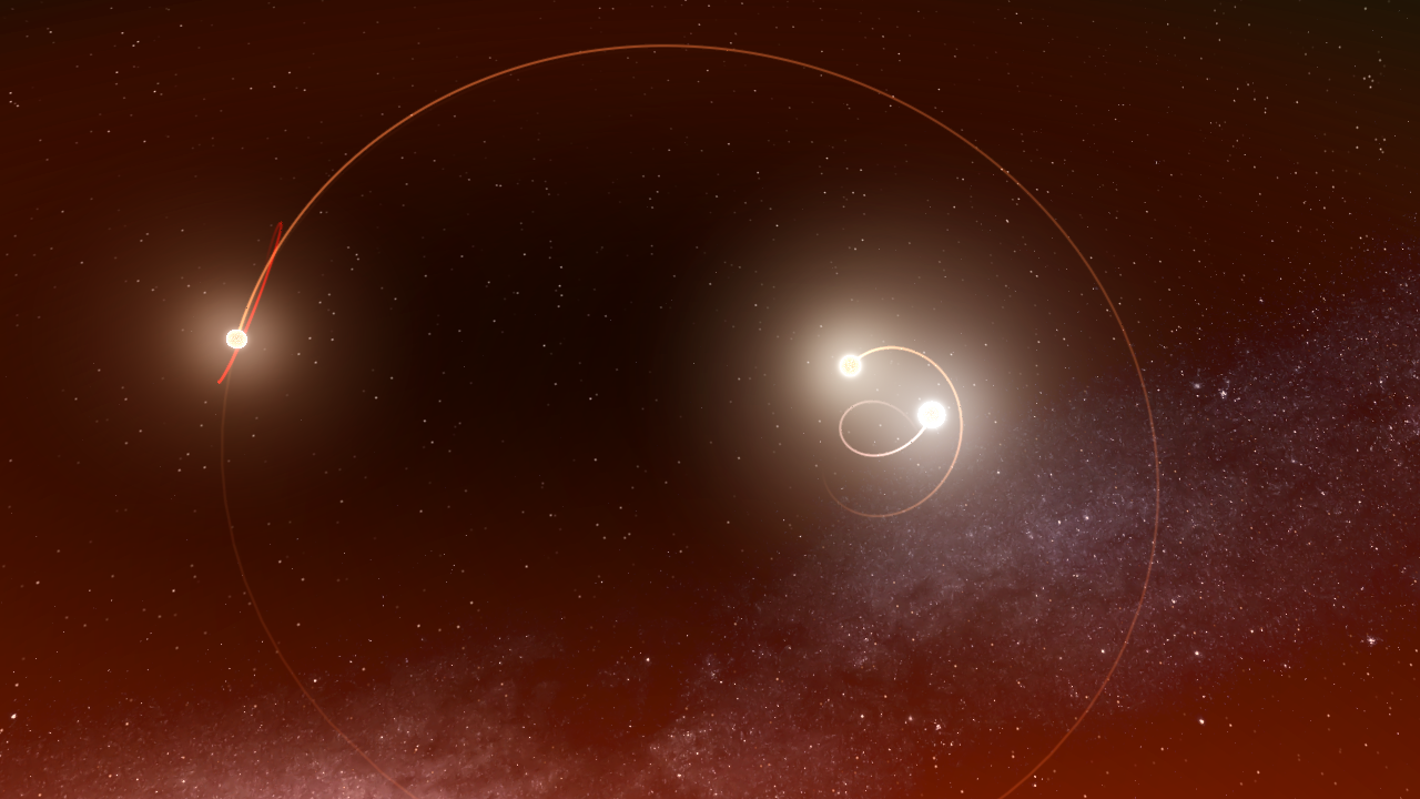 Stable Triple Star System with Habitable Planet