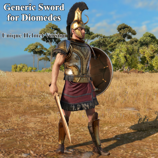 Generic Sword for Diomedes - Unique Helmet Version