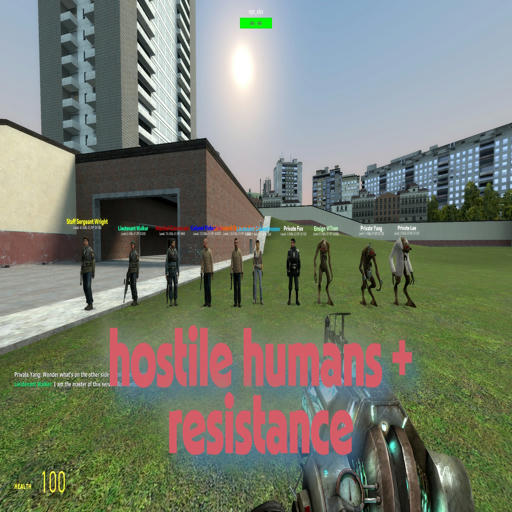 hostile humans + resistance preview