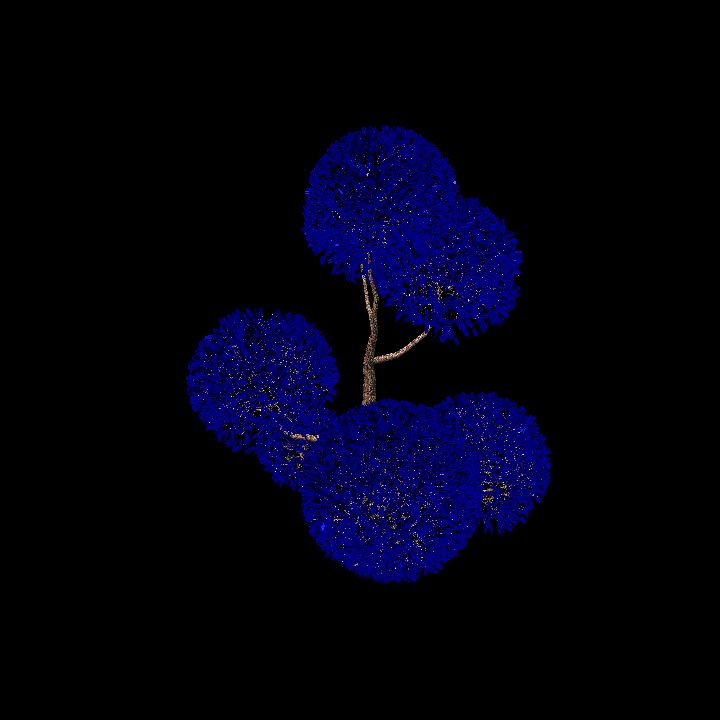 Blue Fantasy Tree