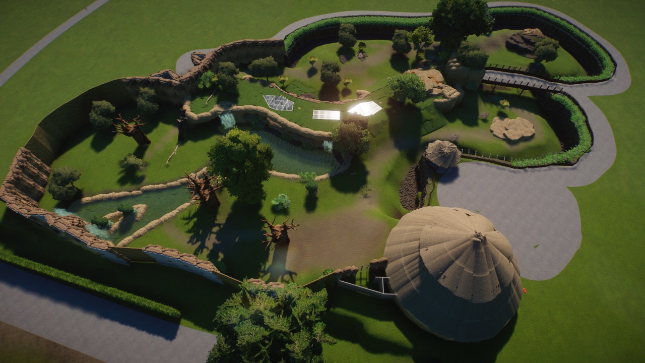 La terres des lion du zooparc de beauval