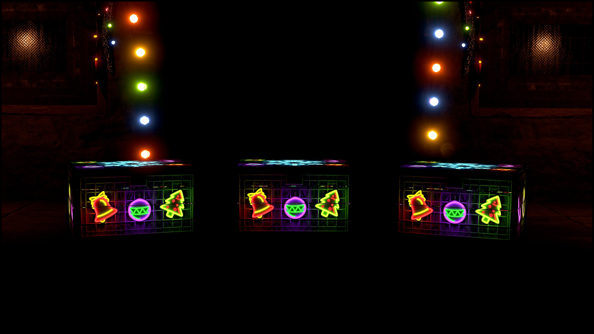 Neon Snowflake Small Box