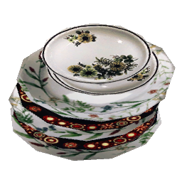 Stack of Porcelain Dishes 2