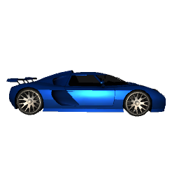 Sports Car, Blue