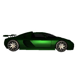 Sports Car, Green