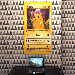 Giant Pikachu Card