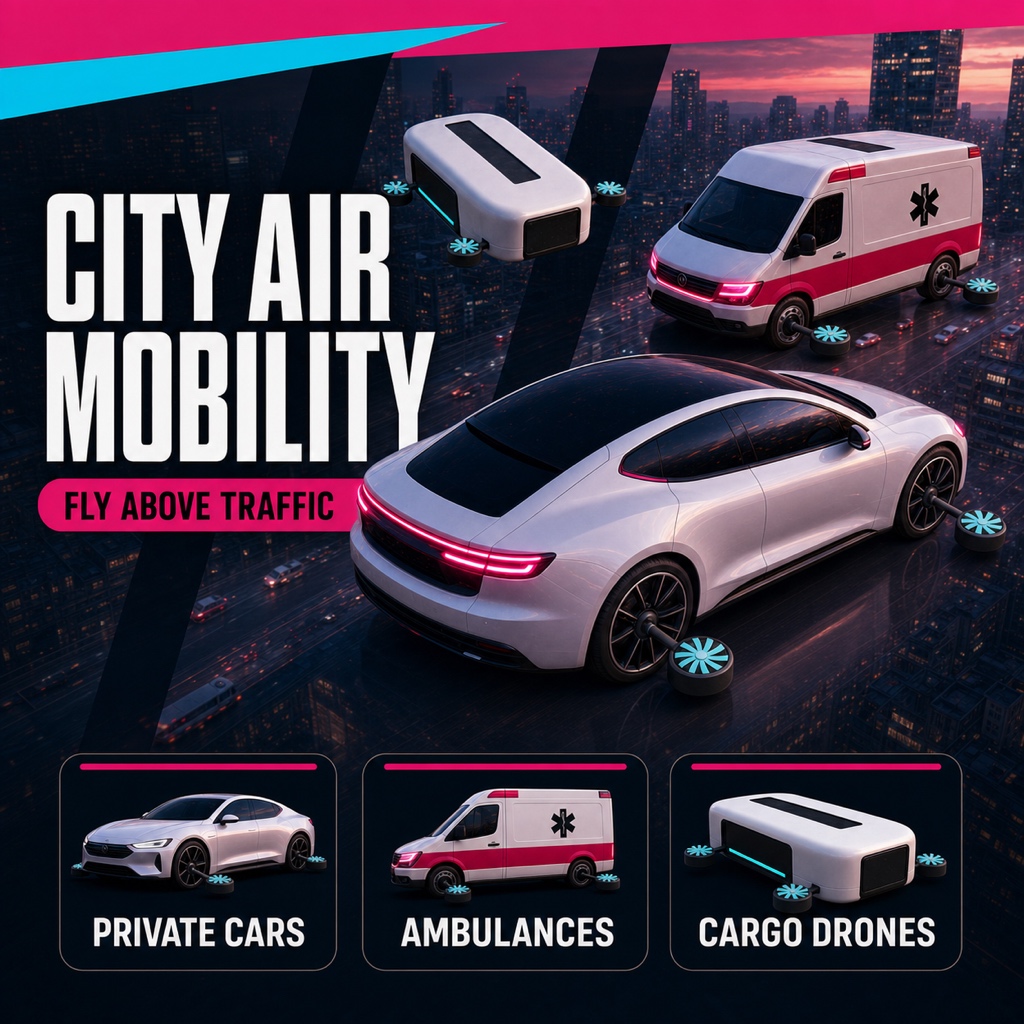 City Air Mobility: Flying Cars & Delivery Drones