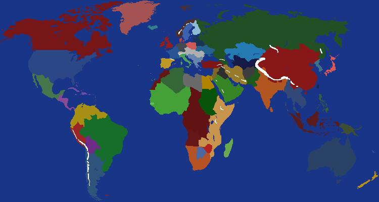 World Map according to Plague Inc