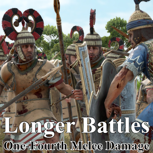 Longer Battles - One-Fourth Melee Damage