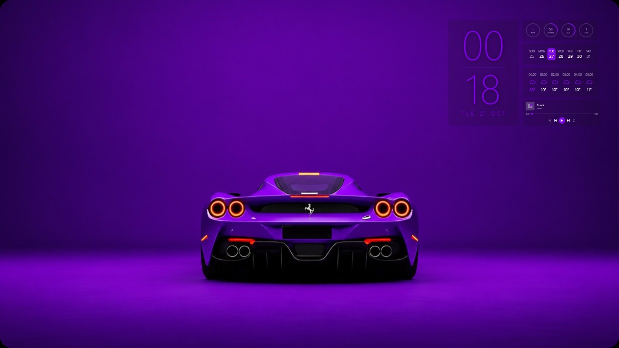 Purple Ferrari