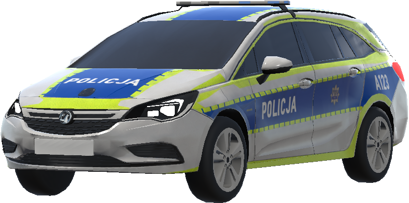 PL- POLICJA Opel Astra Z Limo