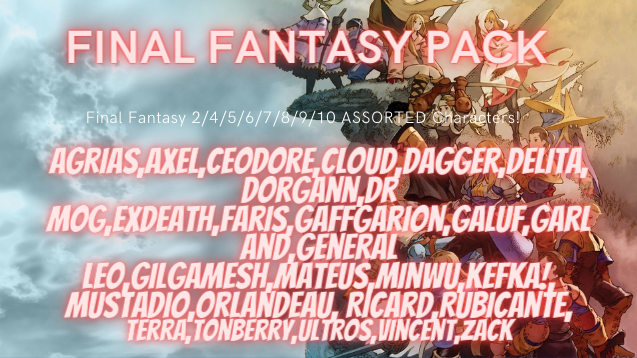 Final Fantasy PACK! Final Fantasy from 1-10!