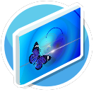 Schmetterling blue