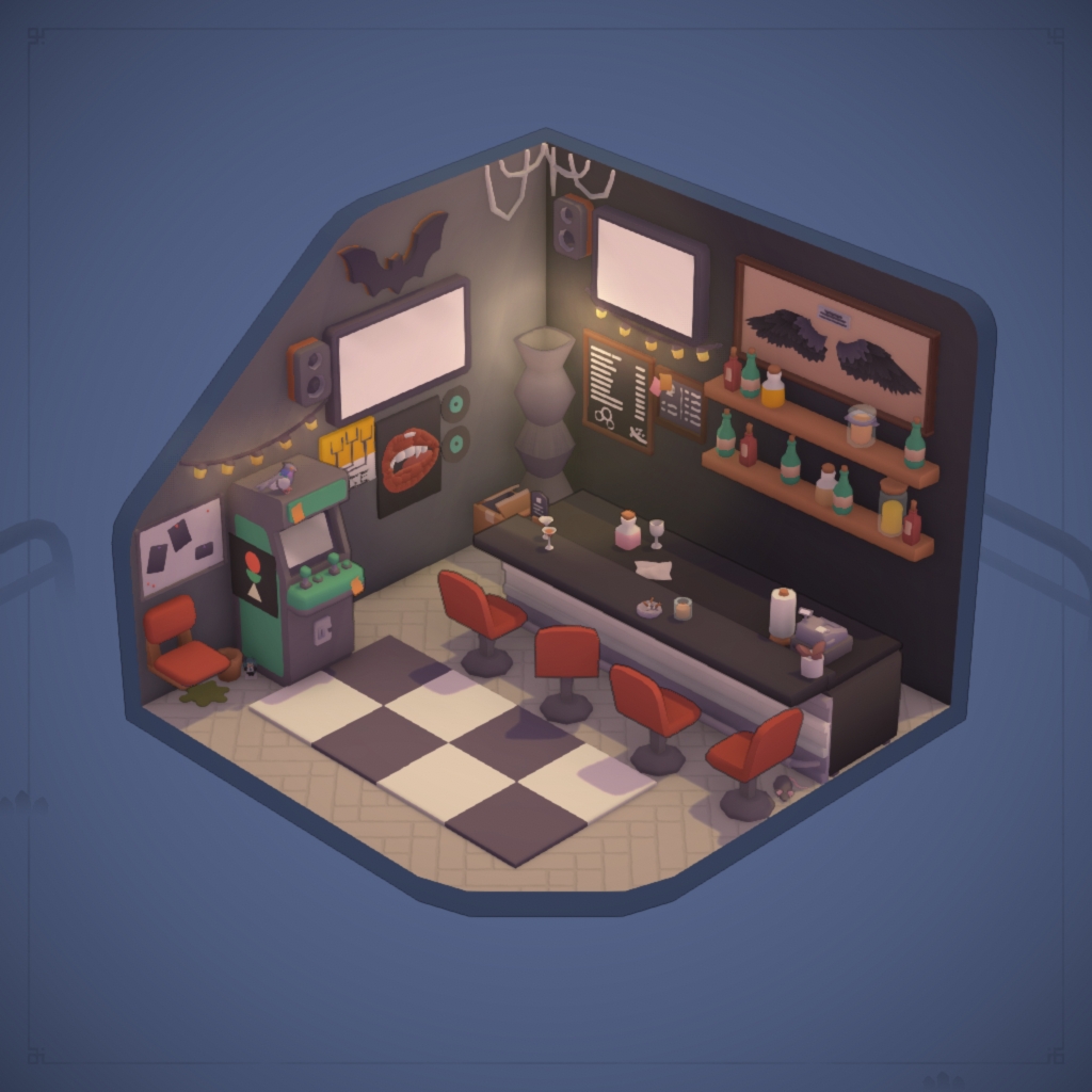 Black Messy Bar