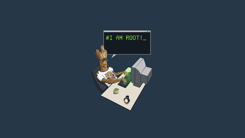 Groot I Am Root (Blue)