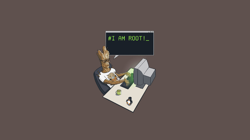 Groot I Am Root (Brown)
