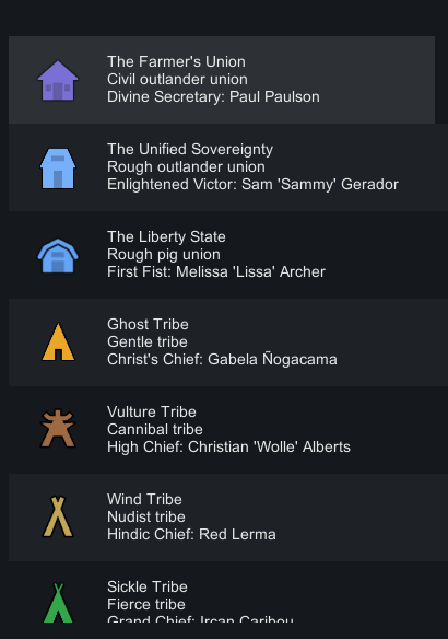 Static Factions