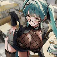 Glasses Girl in the Classroom | 4K loop preview