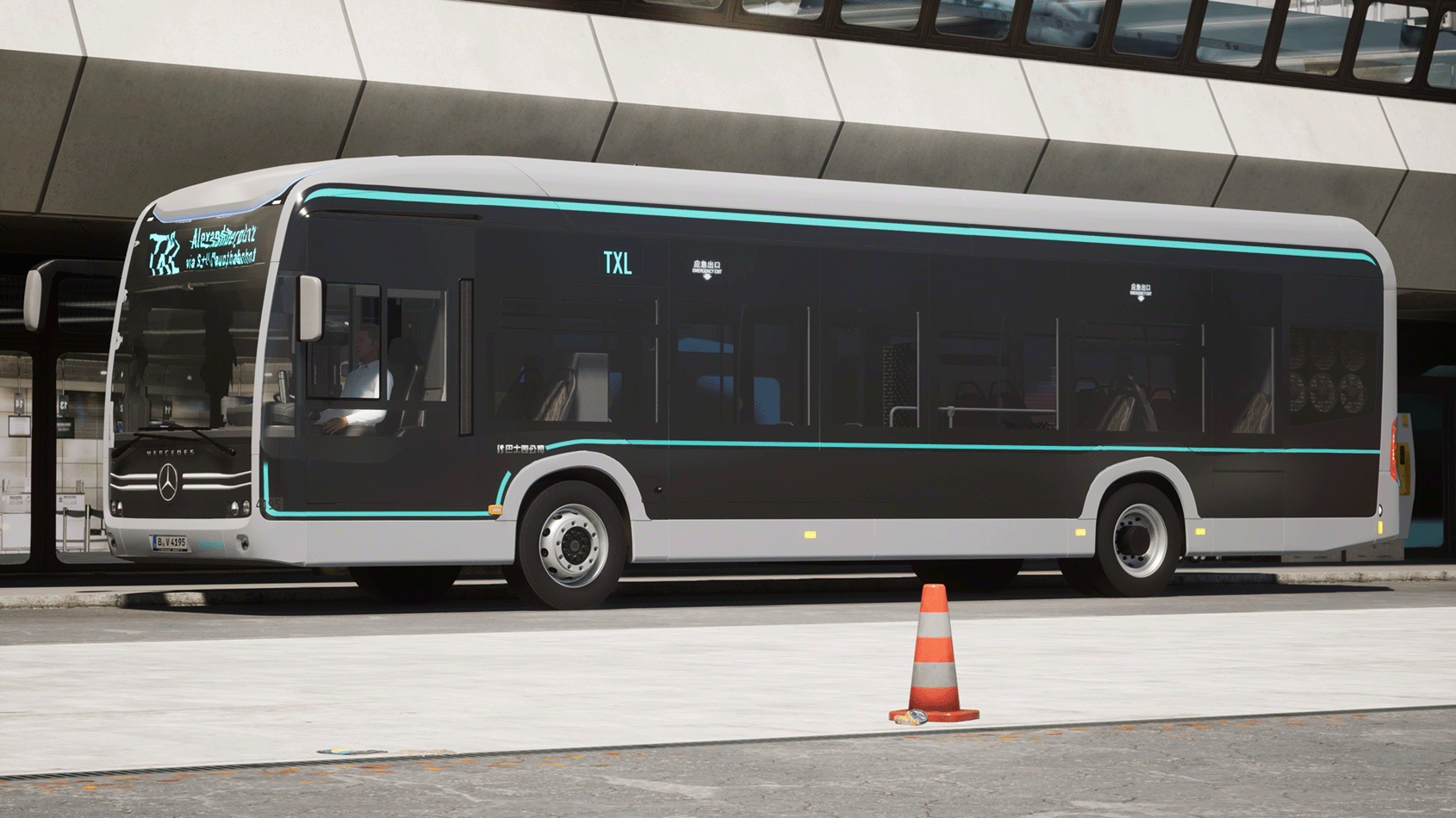 [灯光版]上海久事公交-巴士四公司(Z0A)涂装 MB eCitaro(Shanghai Jiushi Public Transportation Group Livery)
