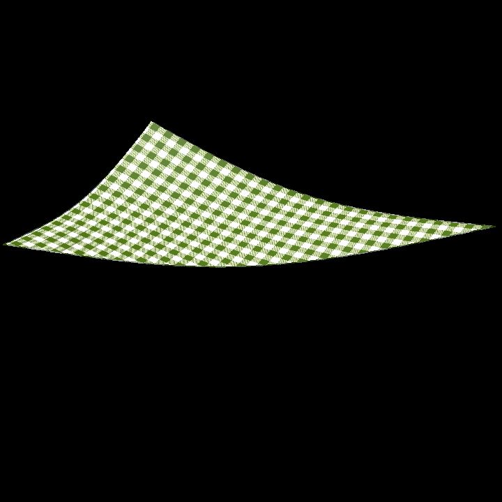 Tent cover triangle 2 - green