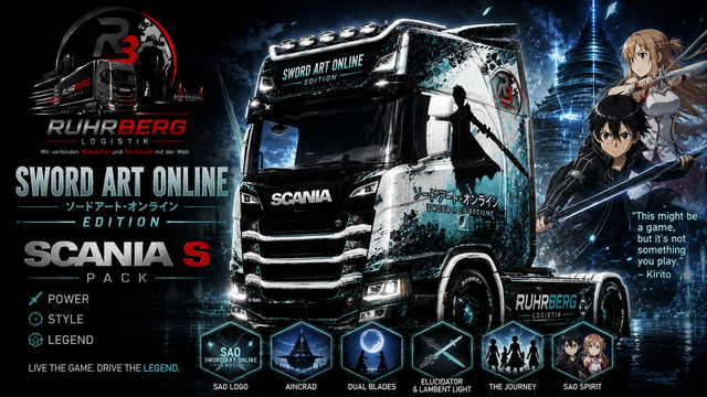 Swort Art Online (SAO) - Scania S Pack