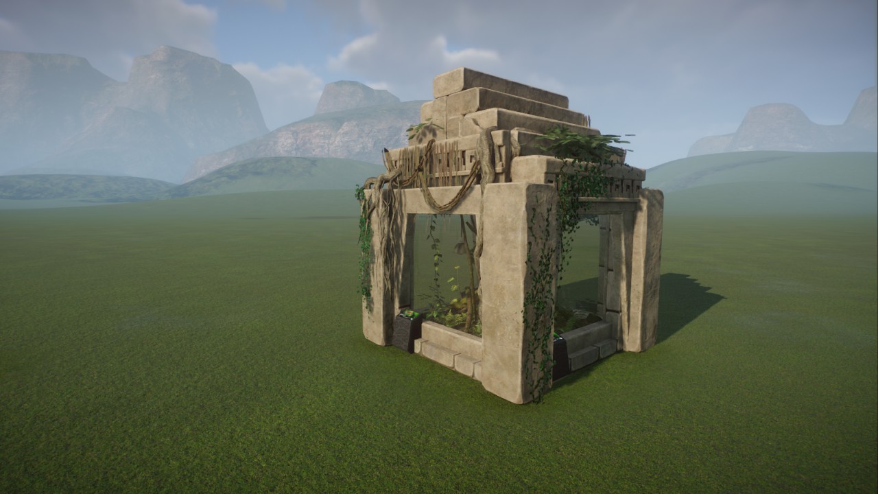 Small South American Temple Exhibit